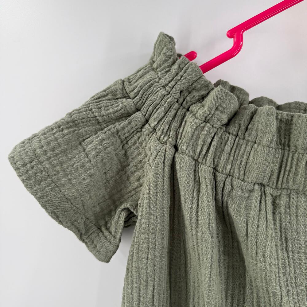 Amadi Dress Women’s Extra Small NEW Anthropologie Nola Off Shoulder Green NWOT - Picture 7 of 16